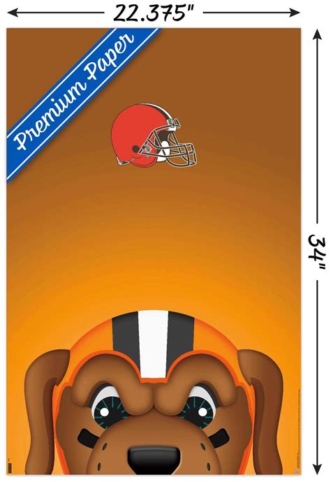 NFL Cleveland Browns - S. Preston Mascot Chomps Poster | eBay