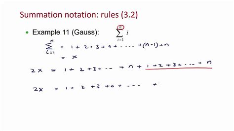 👍 Summation examples. Calculus I. 2019-02-05