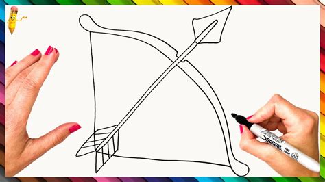 How To Draw A Bow And An Arrow Step By Step 🏹 Bow And Arrow Drawing ...