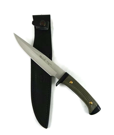 Muela Knife with Sheath Leather Case Outdoor ABS Green 3162 New | eBay