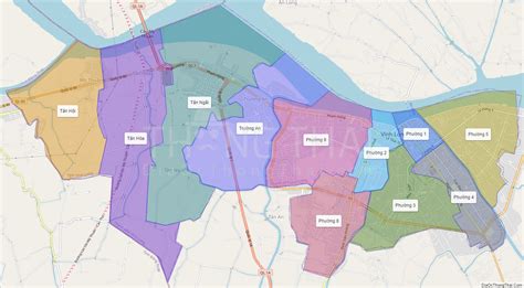 Map of Vinh Long city - Vinh Long - Thong Thai Real