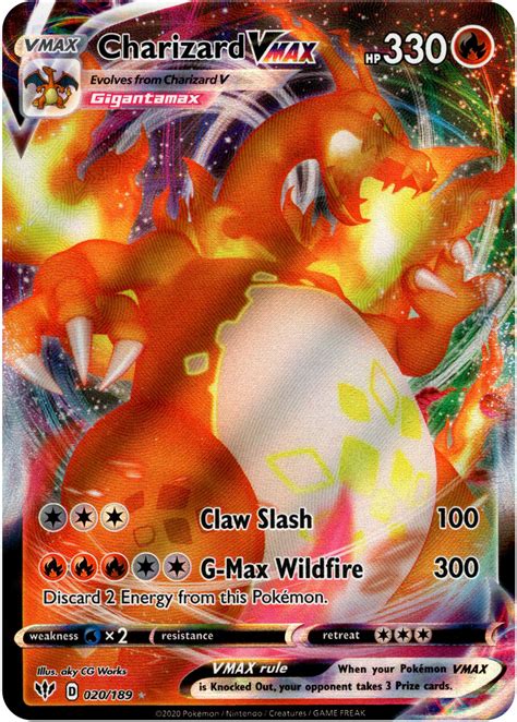 Charizard VMAX - 20/189 - Darkness Ablaze – Card Cavern Trading Cards, LLC