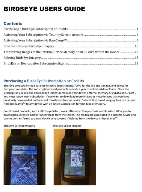 GARMIN BIRDSEYE USER MANUAL Pdf Download | ManualsLib