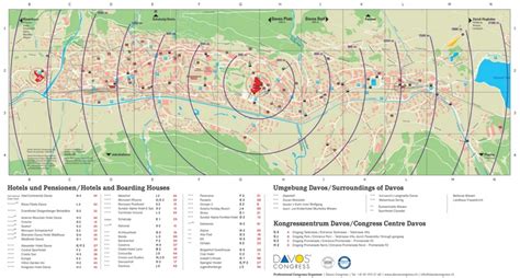 Davos hotel map - Ontheworldmap.com