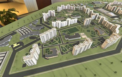 3D-visualization Layout visualization of residential area