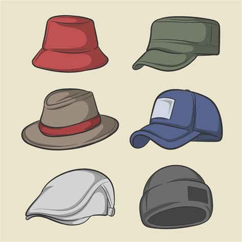 Hat collection vector 8349989 Vector Art at Vecteezy