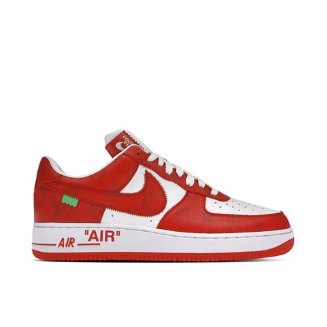 Nike Air Force 1 Low x Louis Vuitton By Virgil Abloh White Red | 1A9VA9 ...