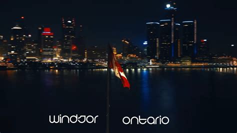 Aerial NightLife in Windsor Ontario - YouTube