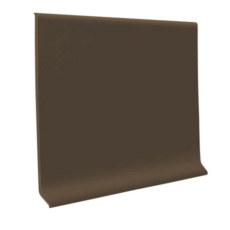 ROPPE Light Brown .125 in. x 4 in. x 48 in. Vinyl Wall Cove Base (30-Pieces)-40C82P147 - The ...