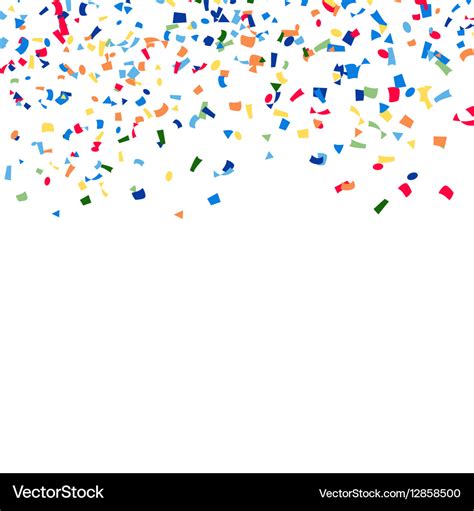 Confetti falling bright explosion isolated Vector Image