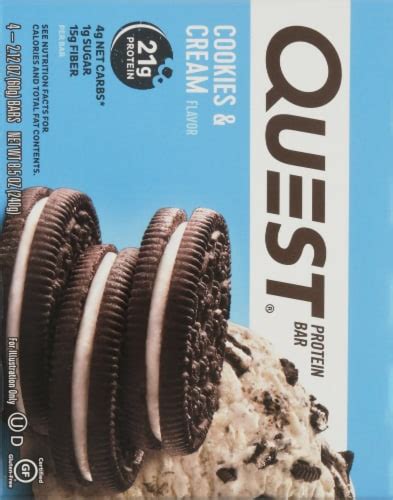 Quest Cookies & Cream Protein Bars, 4 ct / 2.12 oz - King Soopers