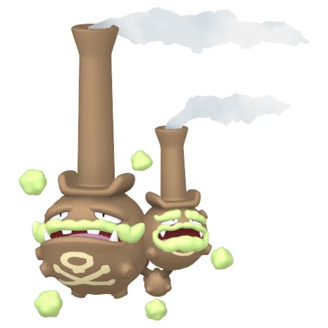 #110 Shiny Galarian Weezing by dakshkohli23 on DeviantArt