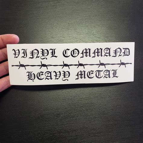 Vinyl Command sticker