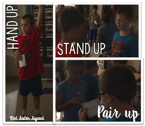 Hand up, Stand up , Pair up is one of my most favorite activities to do in the classroom! You ...