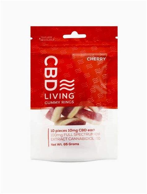 CBD Living Cherry Gummy Rings – CBD Supply Maryland