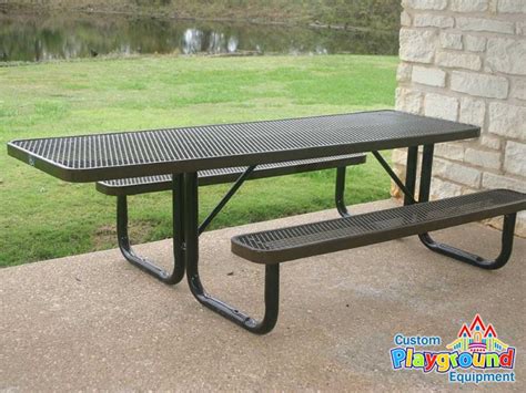 Expanded Metal ADA Picnic Table - 8 ft