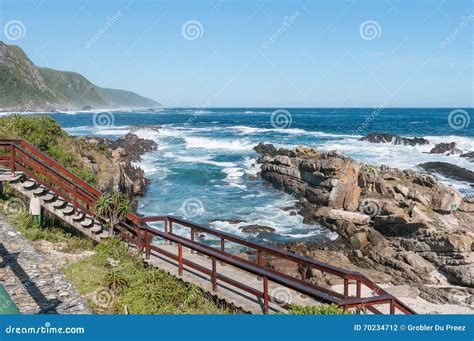 Staircase at Storms River Mouth Editorial Photography - Image of nature, river: 70234712