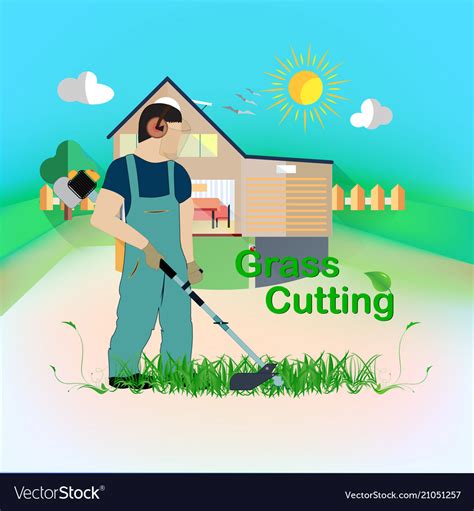 Cut grass Royalty Free Vector Image - VectorStock