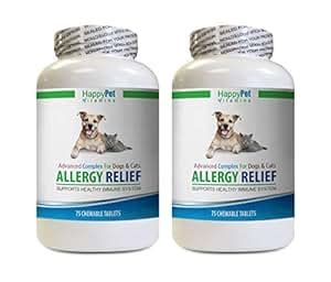 Amazon.com : Dog Itch Pills - PET Allergy Relief - for Dogs and Cats - Stop ITCHING and HOT ...