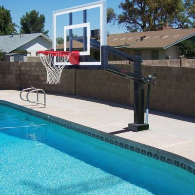 HydroShot Stainless Steel Poolside Basketball Goal | First Team Inc.