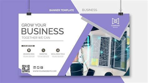 Free PSD | Flat design business banner template