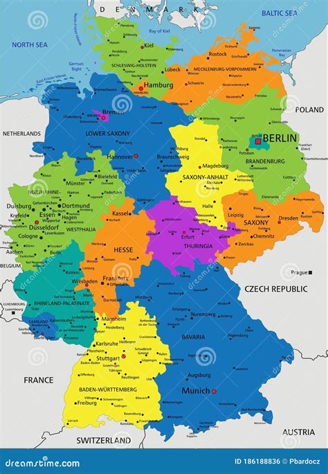 Germany Political Map Germany Map Political Map Germany | Images and ...