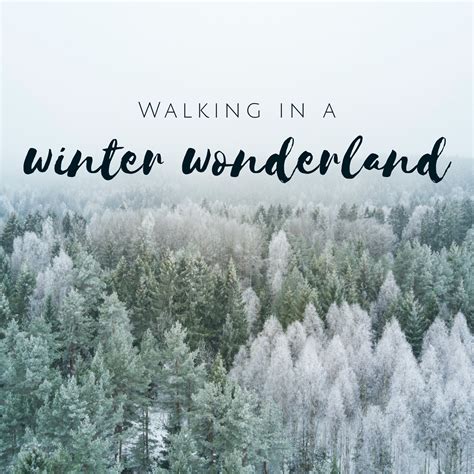 Walking in A Winter Wonderland Holiday Quote Digital - Etsy