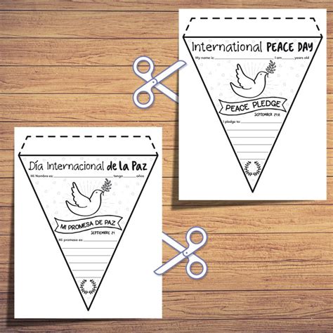 International Peace Day Mini-books and Pennants - Banners BUNDLE | Mini ...