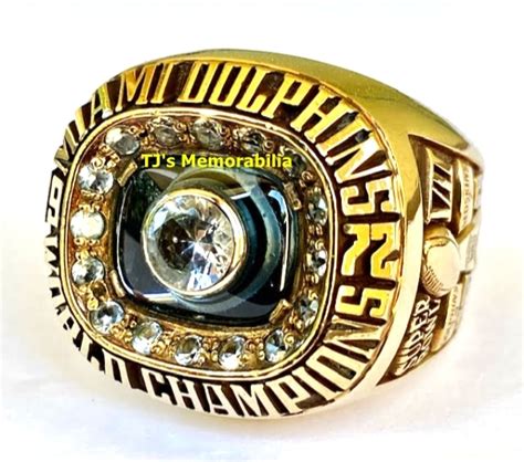 1972 MIAMI DOLPHINS PERFECT SEASON SUPER BOWL VII CHAMPIONSHIP RING SALESMAN SAMPLE - Buy and ...