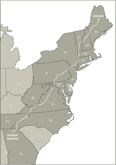 Appalachian Mountains Map