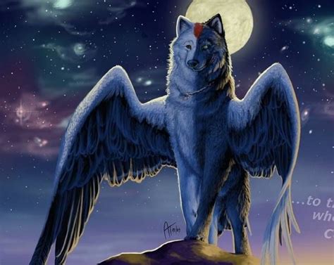 78 Best images about Wolf with wings on Pinterest | Wings, Growing tree ...