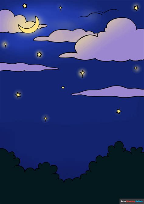 How to Draw a Night Sky – Really Easy Drawing Tutorial