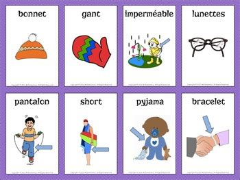 French Vocabulary Flashcards Bundle by Mr Elementary | TPT