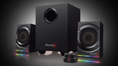 特別価格WSSBK Computer Game Speakers with RGB Light Powerful Bass Stereo ...