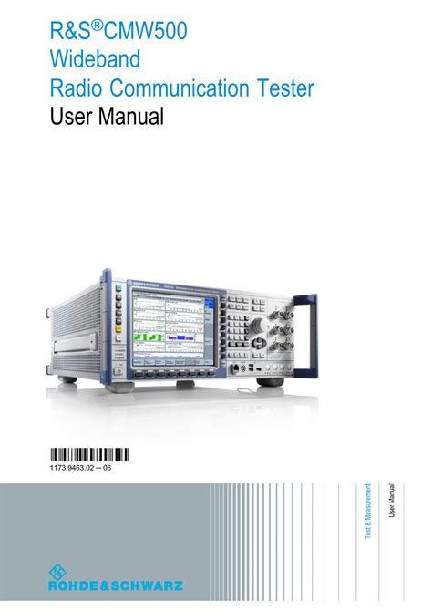 R&S CMW500 User Manual - DocsLib