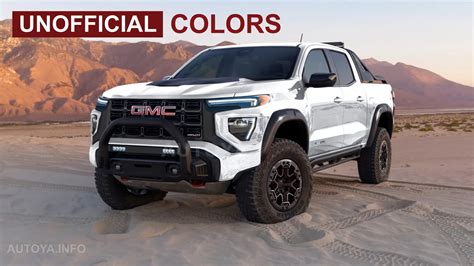 2023 GMC Canyon AT4X Revealed in Unofficial Renderings Has Beefy yet Colorful Looks - autoevolution