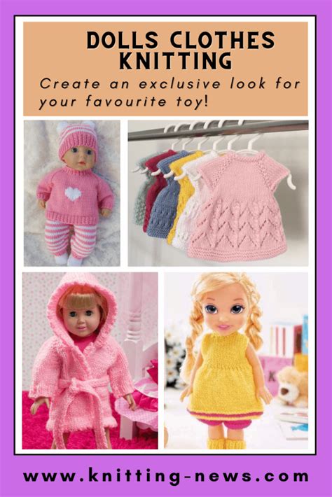 32 Dolls Clothes Knitting Patterns - Knitting News