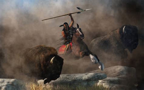 Buffalo Hunt by deskridge on DeviantArt