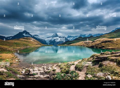 Alpine lakes in the Alps Stock Photo - Alamy