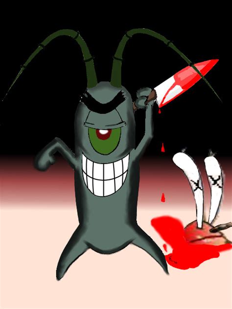 Plankton kills Mr. Krabs by AllHailPlankton on DeviantArt