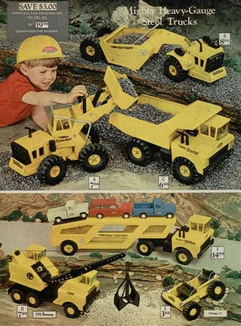 TONKA TRUCKS 1970 | Vintage toys 1960s, Tonka toys, Vintage toys 1970s