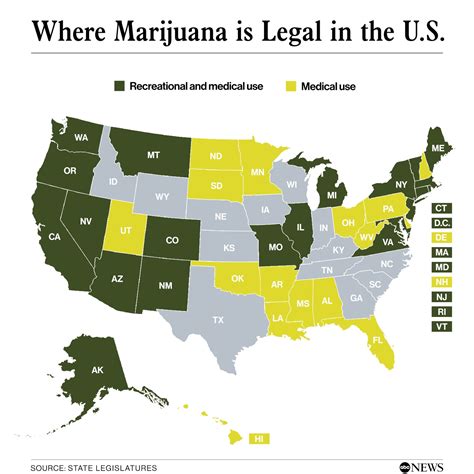 Legal Weed States Map 2022