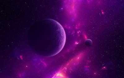 Download wallpapers saturn, purple planet, 4k, solar system, galaxy, planets, universe for ...