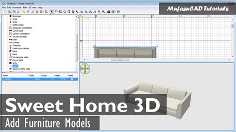 Sweet Home 3d Furniture Models - enasage