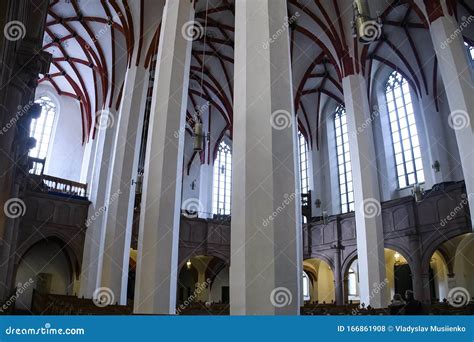 Interior of Lutheran St. Thomas Church Thomaskirche in Leipzig, Germany. November 2019 Stock ...