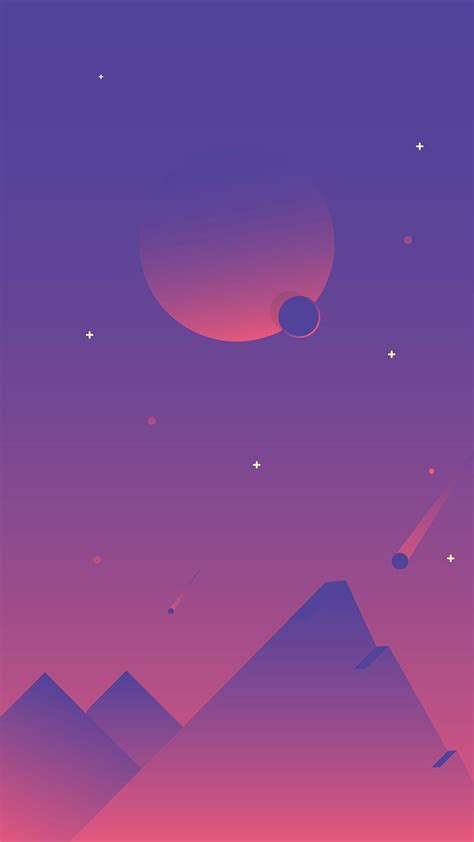 1080P free download | Moon Space Fantasy, space, galaxy, mountain, comet, pink, purple, night ...