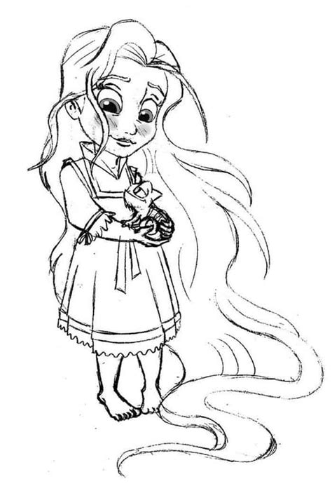 coloring pages baby rapunzel coloring pages - baby rapunzel coloring ...