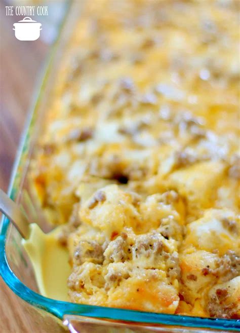 Sausage, Egg & Cheese Biscuit Casserole - The Country Cook