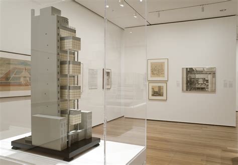 Installation view of the exhibition "75 Years of Architecture at MoMA" | MoMA