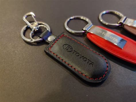 Genuine Toyota Leather Keychain, Auto Accessories on Carousell